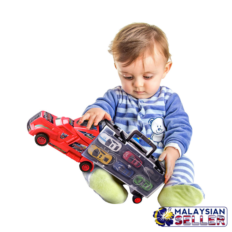 idrop 6 Pcs Car Toy Set With Storage Truck
