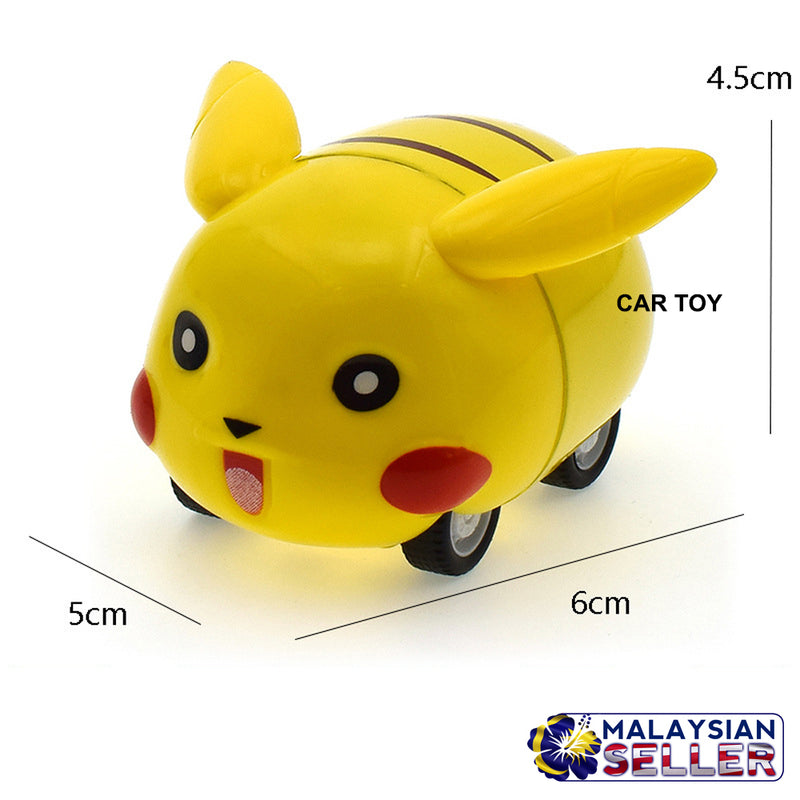 idrop Pull Back Cute Cartoon Animal Stunt Racing Car Toy For Kids And Children