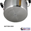 idrop 18 cm Double Ear Stainless Steel Cooking Soup Pot With Double Handle Lid Cookingware