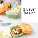 idrop 2 Layer Creative Portable Cute Cartoon Kids Lunch Box [ 540ml ]