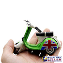 idrop Miniature Scooter Vespa Motor Handcrafted Metallic Collectibles Display (1 Scooter)
