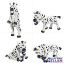 idrop Zebra Wild Safari Animals Foam EVA Building Block Toy Set For Kids And Children