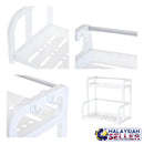 idrop 2 Layers Multipurpose Kitchen Storage Rack Organizer