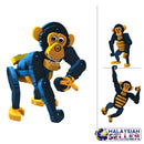 idrop Monkey Wild Safari Animals Foam EVA Building Block Toy Set For Kids And Children