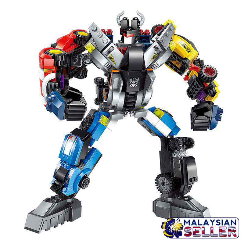 idrop Transformers Decepticon Robot Assembly Vehicle Car Toy Set For Kids Children