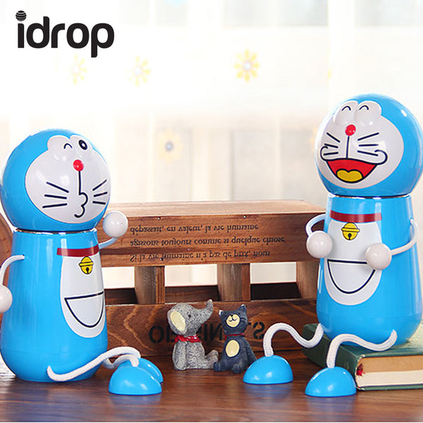 idrop 3D stereo fashion cartoon portable stainless steel thermos bottle 238ml [Send by randomly color]