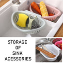idrop Semicircle Multifunctional Kitchen Sink Mount Washing Storage Basket