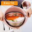 idrop 2 in 1 Kitchen Tilting Strainer Draining & Washing Basket