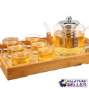 idrop 800 ml 1100 ml Thickened Heat Resistant Glass Teapot With Filter