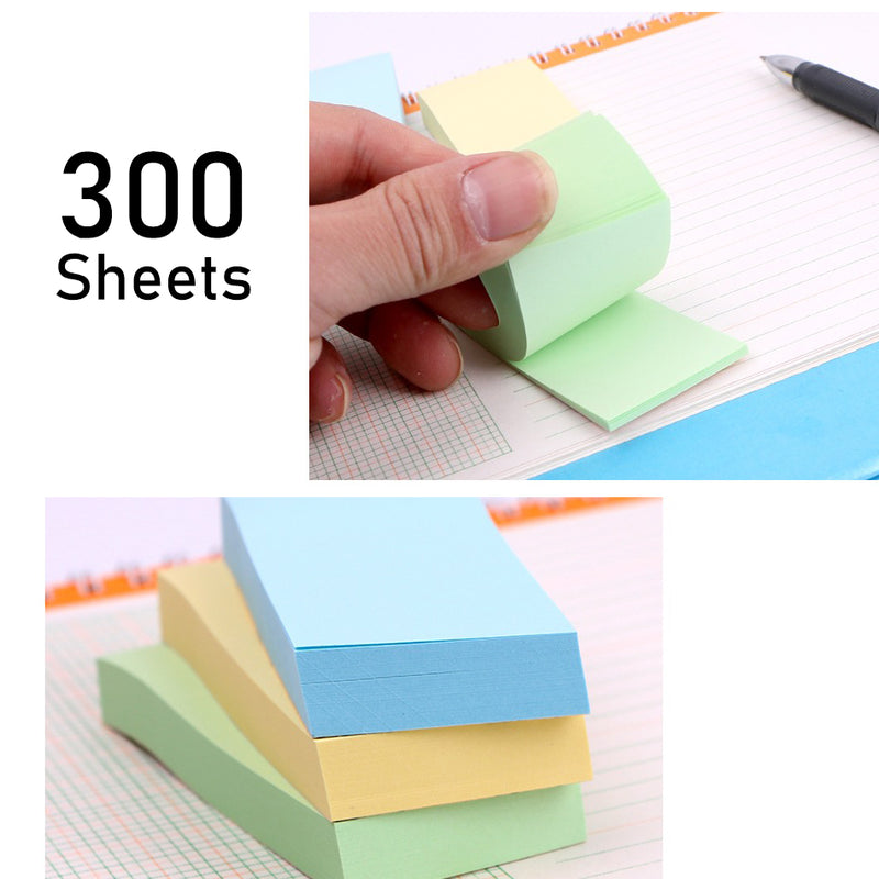 idrop 300 sheet Sticky Notes with Strong Adhesive Great for School, Office, Home [ 25 x 76mm ]