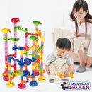 idrop 91 Pcs Marble Run Track Tower Building Block Toys For Kids And Children