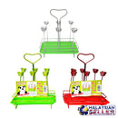 idrop Stainless Steel Inverted Drying Cup Glass Holder Tray Rack Storage