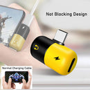 idrop 2 in 1 Dual USB Type C Splitter Adapter Phone Charger Audio Headphone Music
