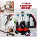 idrop 1.2L Multipurpose Glass Electric Kettle Boiler Pot Teapot