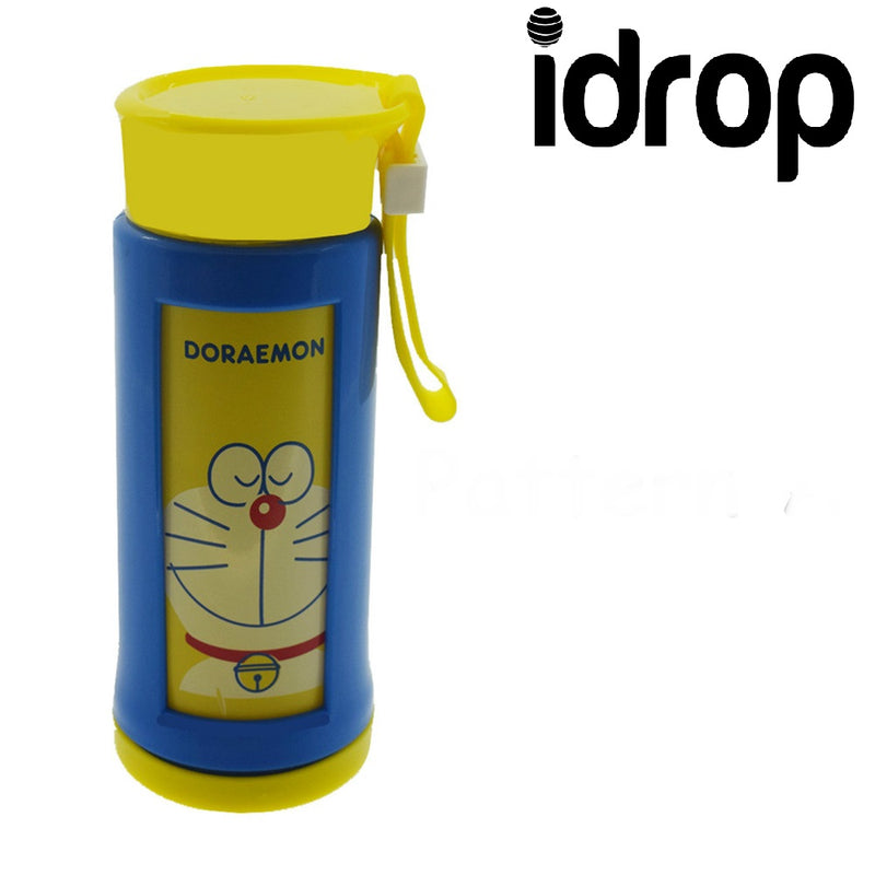 Idrop 300ML Two Layer Glass Bottle With Cartoon Plastic Cover [Send by randomly design]