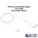 idrop Standard 1.0 m Type-C & Lightning to 3.5 mm AUX Audio Cable Headphone Adapter