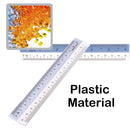 idrop [ 15cm / 6inch ] 4Pcs  Flexible Plastic Student Straight Ruler Measuring Tool