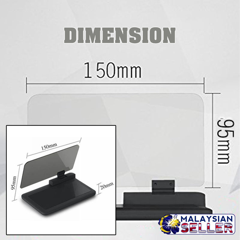 idrop Universal Car Image Reflector Head Up Display Reflection Projector Phone Car Mount Holder