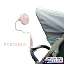 idrop 2 in 1 Electric USB Clip Stretchable Portable Fan With Round Study Lamp