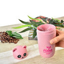 idrop 300 ml Portable Wheat Straw Panda Cute Cartoon Drinking Cup