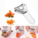 idrop 3 in 1 Stainless Steel Tri-Peeler Multipurpose Vegetable Fruit Peeler