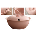 idrop Eco-Friendly Wheat Straw Fibre Stock Soup Pot With Lid And Big Spoon