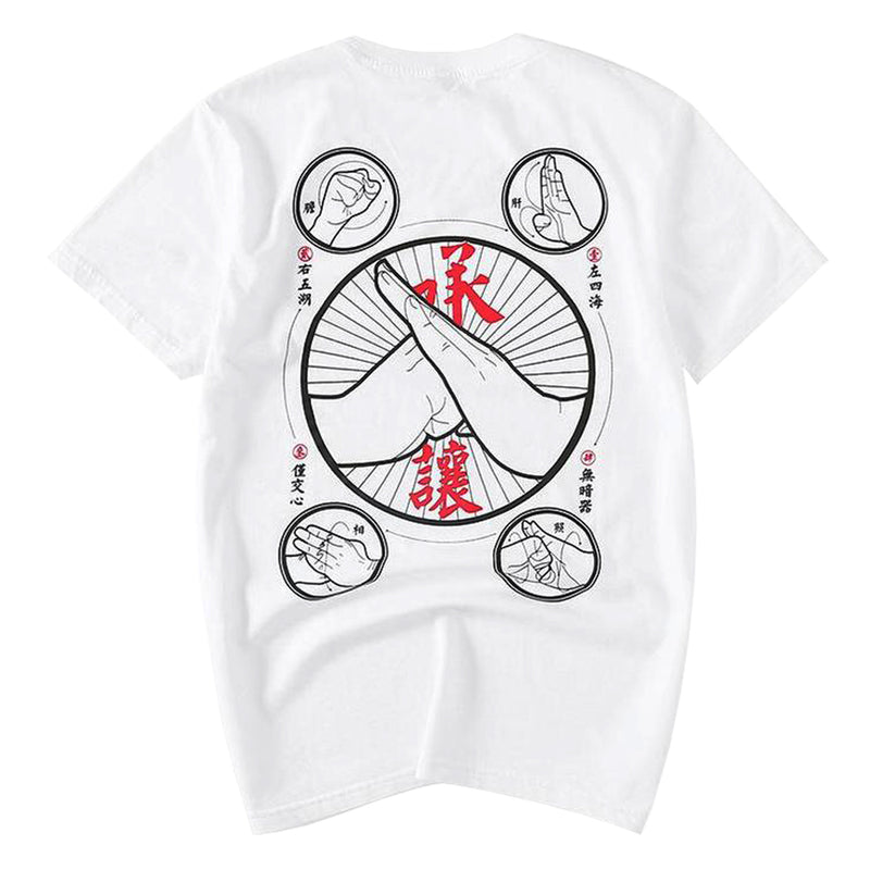 idrop TOLLO - Martial Arts Painted Sukajan T-Shirt Japanese Street Fashion