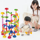 idrop 91 Pcs Marble Run Track Tower Building Block Toys For Kids And Children