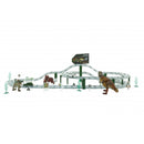 idrop 53 Pcs Rail Track Toy Building Block Dinosaur World Set For Kids Children