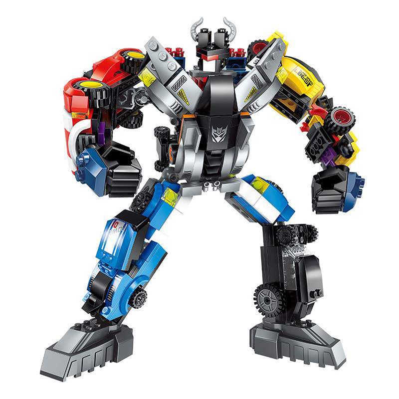 idrop Transformers Decepticon Robot Assembly Vehicle Car Toy Set For Kids Children