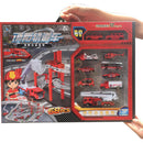 idrop 72 Pcs Rail Track Toy Building Block Fireman Rescue Set For Kids Children