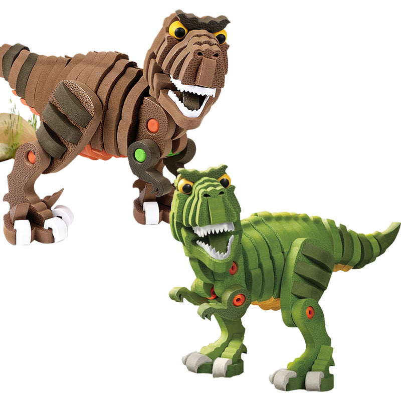 idrop Tyrannosaurus T-Rex Dinosaurs Foam EVA Building Block Toy Set For Kids And Children