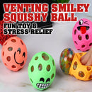 idrop Venting Smiley Squishy Ball Stress Relief Mesh Squish Toy