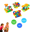 idrop High Quality Colorful Marble Run Building Blocks Construction Puzzle Race Track Set Toys for Kids Children