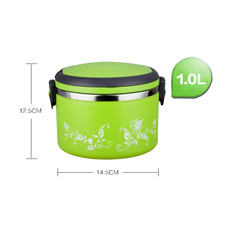 idrop 2Layer Cute Portable Stainless Steel Lunch Box Food Storage