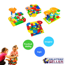 idrop High Quality Colorful Marble Run Building Blocks Construction Puzzle Race Track Set Toys for Kids Children