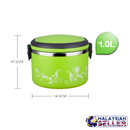 idrop 2Layer Cute Portable Stainless Steel Lunch Box Food Storage