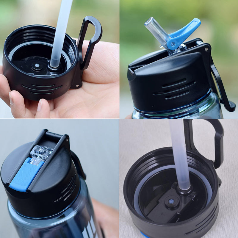 idrop 650 ml Sports Outdoor Water Bottle with Straw