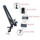 idrop 360 Degree Adjustable Telescopic Mobile Smart Phone Tablet Holder Stand Removable