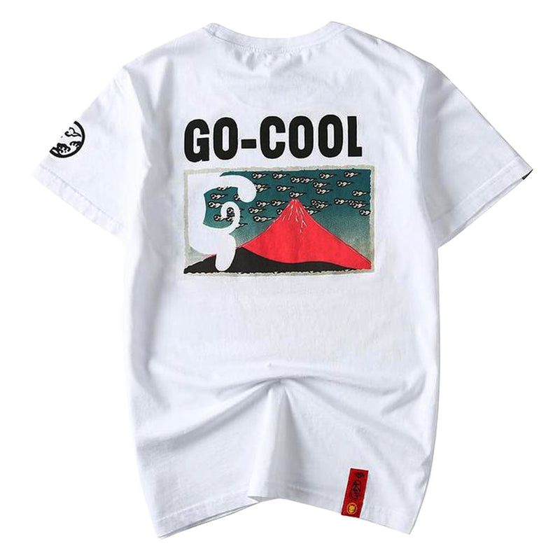 idrop TOLLO - 'Go-Cool' Painted Sukajan T-Shirt Japanese Street Fashion