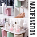 idrop Wheat Straw Wall Mounted Toothpaste Holder for Family Kids Adult [ 2 Cup / 3 Cup ]