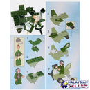idrop COMBATZONES - 25 Pcs Small World War Army Pilot and Plane Building Block [ 801 ]