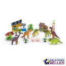 idrop Dinosaur Zoo Dinocare Pretend Play Toy Set With Trolley For Kids Children