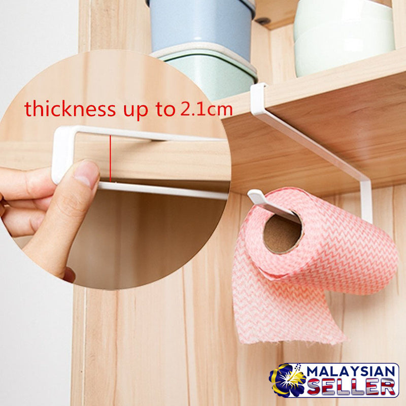 idrop Paper Towel Roll Holder Dispenser Cabinet Cupboard Under Shelf Storage Rack [ ZT-3119 ]