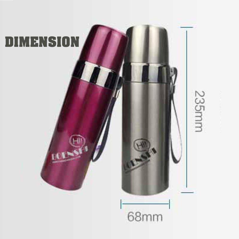 idrop 500 ml Portable Stainless Steel Vacuum Thermal Flask