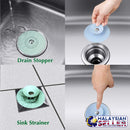 idrop Flexible Drain Stopper Hair Catcher for Kitchen Sink Bathroom Bath Tub