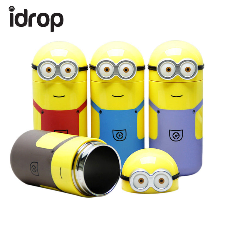 idrop Creative Cartoon Stainless Steel Thermos Kids Bottle [Send by randomly color]