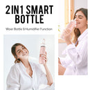idrop 500ml 2 IN 1 Outdoor Smart Water Bottle With 2 Design LED Light & Humidifier Function for Jogging Hiking Camping Teen Kids Men Women Gym Wellness