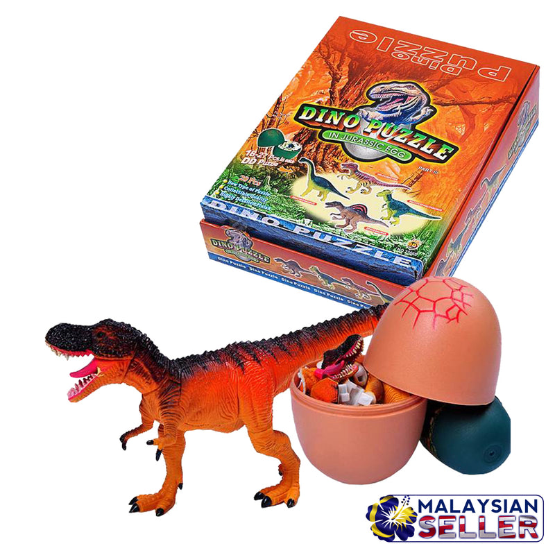 idrop Assembling 3D Puzzle Educational Egg Toy Dinosaur Worlds For Kids Children (1 EGG)