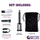 idrop VINO POP - Wine Opener Set Air Pressure Pump Bottle Opener, Foil Cutter, Aerator Pour Spout, Vacuum Seal Stopper, Storage Bag [ VP011124 ]